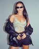 Bild von Yenika Cami Top in Mesh Cheetah Green