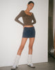 Bild von MOTEL X OLIVIA NEILL Low Rise Mini Rock in Dark Vintage Wash