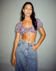 Bild von Haenji Crop Top in Lilac Blossom