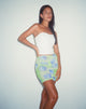Bild von MOTEL X BARBARA Gored Mini Rock in Neon Brushstroke Floral