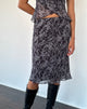 Image of Abetzi Midirock aus schwarzem Barockdruck