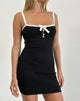 Image of Acilla Gestricktes Minikleid in Schwarz