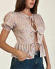 Image of Ajasi Bluse in 70er Jahre Prairie Girl Flock