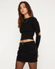 Bild von Ajeng Low Rise Midirock in Schwarz