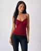 Image of Alcesta Cami Top in Herzflock Maroon