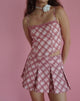 Image of Alula Plissee-Minirock in Pink Tartan