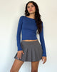 Image of Amabon Langarm Top in Dazzling Blue