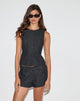 Image of Anila Weste mit Knopfleiste aus Denim Indigo