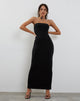 Image of Annalise Bandeau Maxikleid in Schwarz