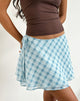 Bild von Anora Minirock in Blurred Check Blau