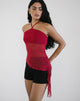 Image of Arabella Neckholder-Top aus Mesh Cherry
