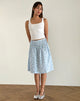Bild von Asada Midirock in Blue Flower Gingham