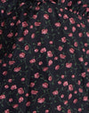 Dunkelrosa Rose Schwarz