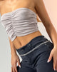 Bild von Asti Bandeau Crop Top in Camel