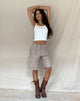 Bild von Gail Longline Shorts in Taupe Check