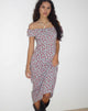 Bild von Ayudia Bardot Midikleid in Blau Floral Ditsy