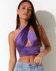 Bailta Crop Top in Satin Lila