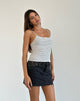 Bild von Barlyn Cami Top in Streifen Grau Weiß