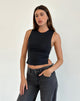Bild von Baruna Tie Back Top in Schwarz