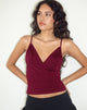 Bild von Bea Cross Front Top in Burgundy