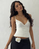 Image of Bea Cross Front Top in Elfenbein Soft Touch