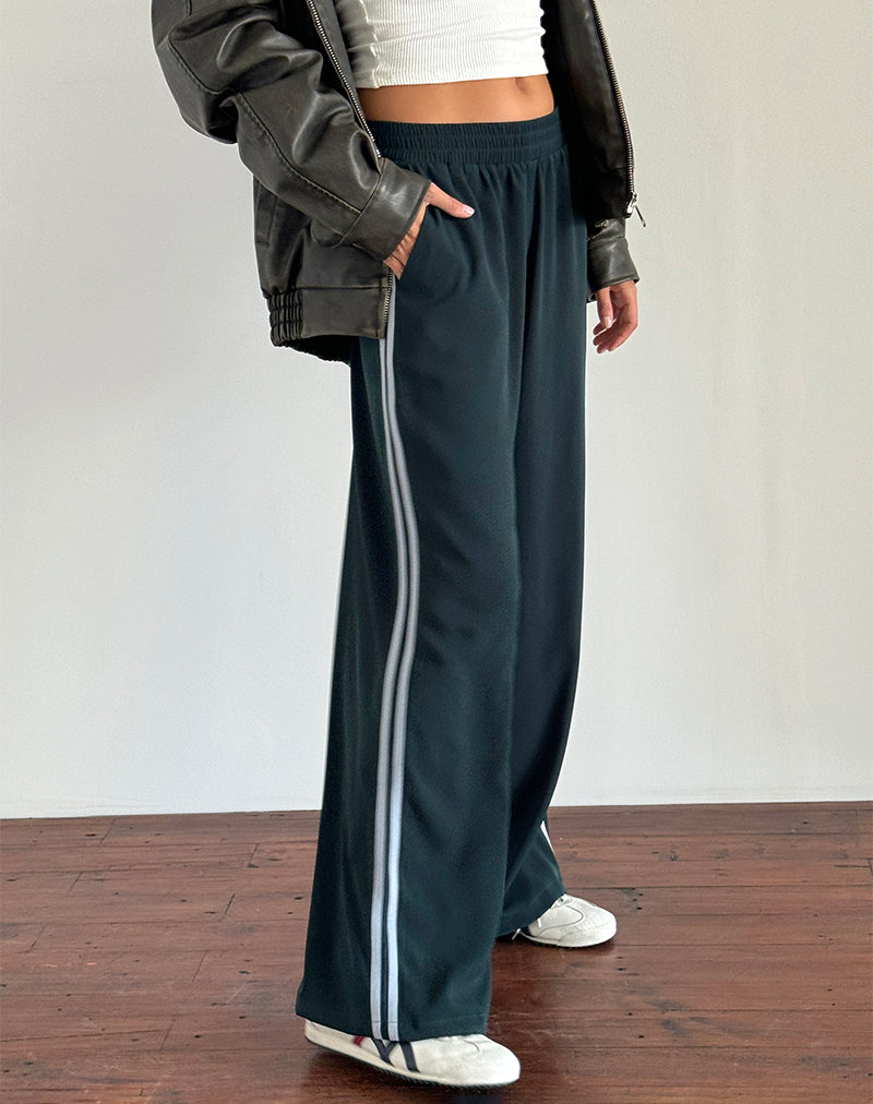 Bennett-Hose in Forest mit blauen Streifen