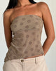 Image of Bistara Top in Daisy Flock Hellbraun