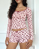 Bild von Ritulia Pyjamer Shorts in Floral Fantasy Pink