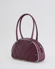 Image of Bowler Tasche in Creme und Burgund