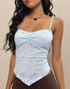 Brando Cami Top aus Zinnia Spitze Blau