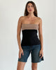 Bild von Brylee Tube Top in Knit Schwarz