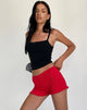 Image of Ritala Rüschendetail Rüschensaum Hot Pants in Racing Rot