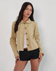 Bild von Calva Boxy Jacke in Tan