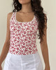 Image of Carillo Top in Sommer-Erdbeere Off White