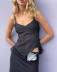 Bild von Carmeline Longline Cami Top in Shimmer Black