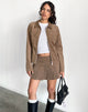 Bild von Rohana Fitted Jacket in Baby Cord Walnussbraun