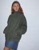 Image of Cavine Bomberjacke in gebranntem Olivgrün