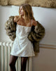 Image of Celia Mini-Slipkleid aus Paillettenspitze Elfenbein