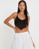 Bild von Cenova Crop Top in Schwarz