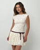 Image of Cersei Minikleid aus Paisely Lace Elfenbein