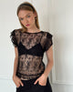 Image of Champel Top aus Wildrose Spitze Schwarz
