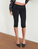 Image of Chantira Fold Over Capri-Hose in Slinky Schwarz
