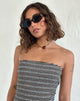 Image of Chelonia Oval Sonnenbrille in Dunkel-Olive