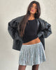 Image of Chima Minirock aus Pailletten Silber Chrom