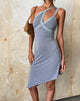 Bild von MOTEL X JACQUIE Chrissy Asymmetrisches Minikleid in Slinky Grau