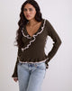 Image of Christella Top in Zartbitterschokolade mit Rosa