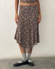 Bild von Cinta Low Rise Midirock in Botanist Flock Dunkel Taupe