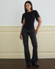 Bild von Cirata Top aus Rayon Jersey Chiffon Schwarz