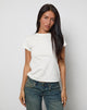 Bild von Clio Baggy Tee in Elfenbein