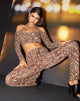 Image of MOTEL X IRIS Corinna Langarm-Top in Animal Ripple Flock